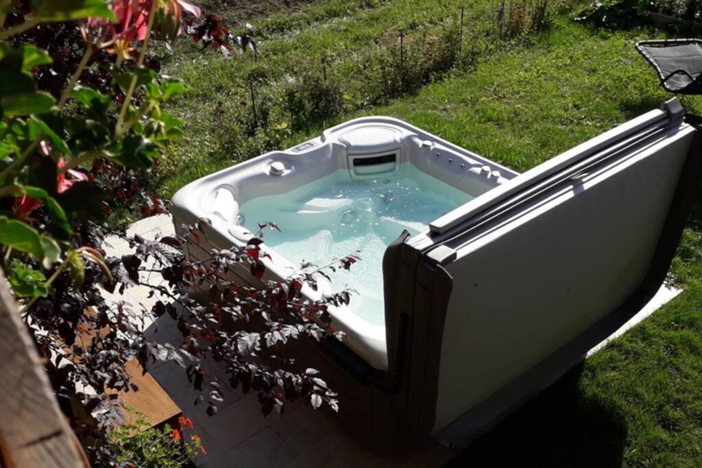 A4 Km De Megeve Tres Joli Studio Avec Jacuzzi ,Vue Sur Les Montagnes Au Calme Praz-sur-Arly Exterior foto