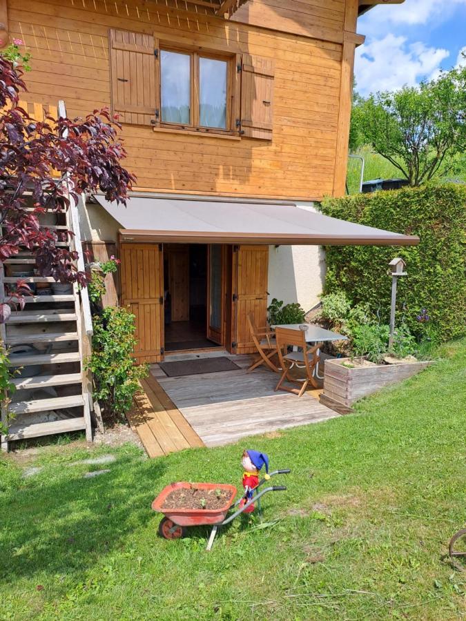A4 Km De Megeve Tres Joli Studio Avec Jacuzzi ,Vue Sur Les Montagnes Au Calme Praz-sur-Arly Exterior foto