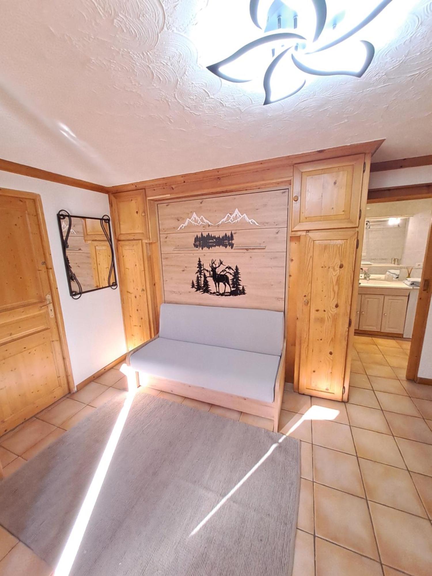 A4 Km De Megeve Tres Joli Studio Avec Jacuzzi ,Vue Sur Les Montagnes Au Calme Praz-sur-Arly Exterior foto
